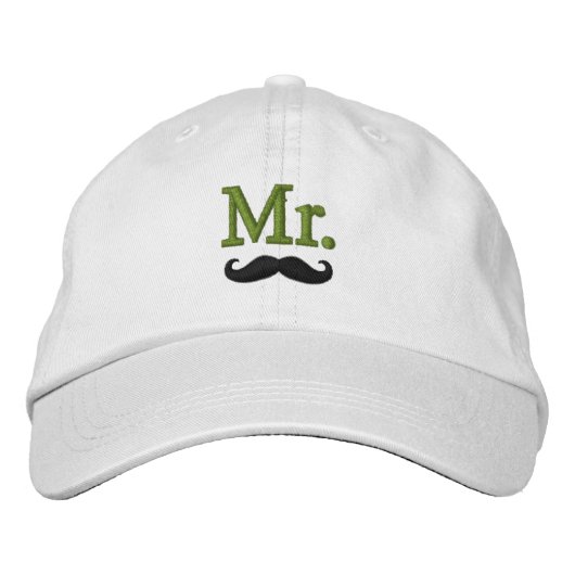 Herr & Frau Embroidery bestickte Cap Baseballkappe (Vorderseite)