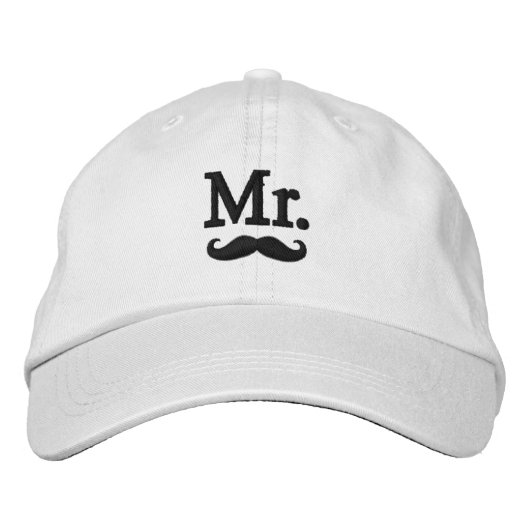 Herr & Frau Embroidery bestickte Cap Kappe (Vorderseite)