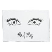 Herr & Frau Eye Pillowcases Kissenbezug (Vorderseite-Links)