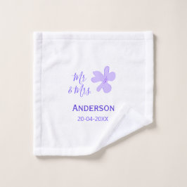 Herr & Frau Familienname Datum Jahr Hochzeitsgesch Waschlappen