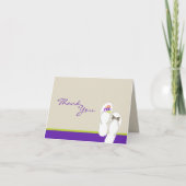 Herr & Frau Flip Flops Beach Hochzeit Danke Karte (Vorderseite)