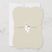 Herr & Frau Flip Flops Beach Hochzeitsankündigung Einladung (Rückseite)