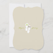 Herr & Frau Flip Flops Beach Hochzeitsankündigung Einladung (Rückseite)