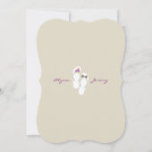 Herr & Frau Flip Flops Beach Hochzeitsankündigung Einladung (Rückseite)