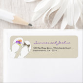 Herr & Frau Flip Flops Beach Hochzeitsplatten (Insitu)