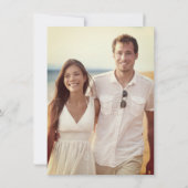 Herr & Frau Flip Flops Hibiskus Beach Wedding Foto Save The Date (Rückseite)