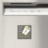 Herr & Frau Flip Flops Hibiskus Wedding Save the D Magnet (In Situ (Geschirrspüler))