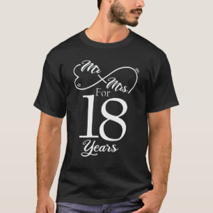 Herr & Frau für 18 Jahre 1. Hochzeitstag T-Shirt