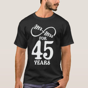 Herr & Frau für 45 Jahre 1. Hochzeitstag T-Shirt