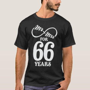 Herr & Frau für 66 Jahre 1. Hochzeitstag T-Shirt