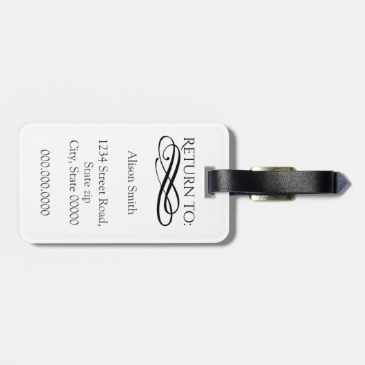 Herr & Frau Gepäckanhänger (Rückseite horizontal)