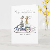 Herr & Frau Hochzeit Karte (Gelbe Blume)