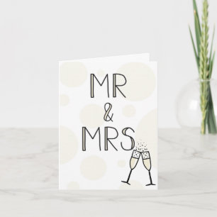 Herr & Frau Hochzeitskarte Karte