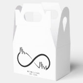 Herr & Frau Infinity Symbol Wedding Geschenkschachtel (Geöffnet)