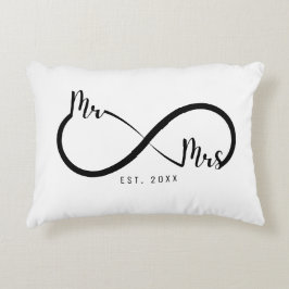 Herr & Frau Infinity Symbol White Dekokissen