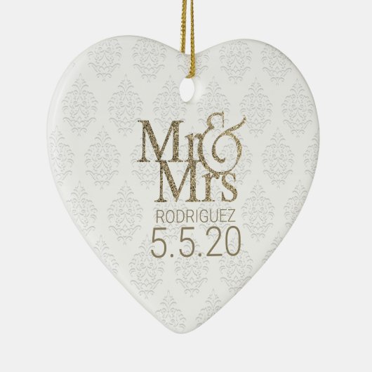 Herr & Frau Keepake Keramik Ornament (Rechts)