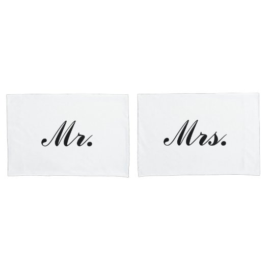 "Herr & Frau" Kissenbezüge (Vorderseite-Set)