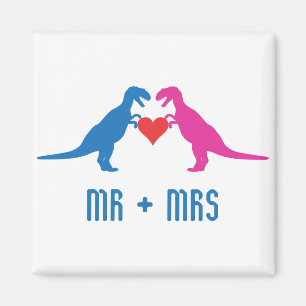 Herr+Frau - Liebe-Dinosaurier Magnet