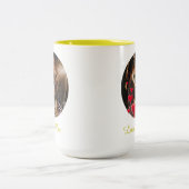 Herr Frau Liebesvögel Foto Tasse (Mittel)
