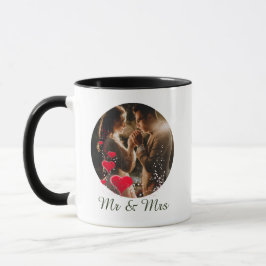 Herr Frau Liebesvögel Fototasse Tasse