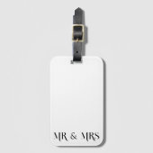 Herr & Frau Luggage Tag Gepäckanhänger (Vorderseite Vertikal)