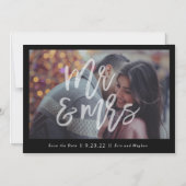 Herr & Frau Magnetic Save the Date Magnetic Magnet (Vorderseite)