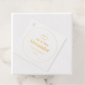 Herr & Frau Nachname und Anschrift Geschenkanhänger (Mit Box)