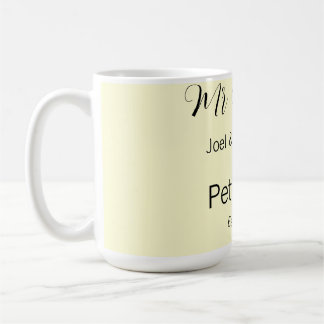 Herr & Frau Name seit Jahr Hochzeitspaar einfach g Kaffeetasse