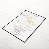 Herr & Frau Royal Wedding Foil Einladung (Gedreht)