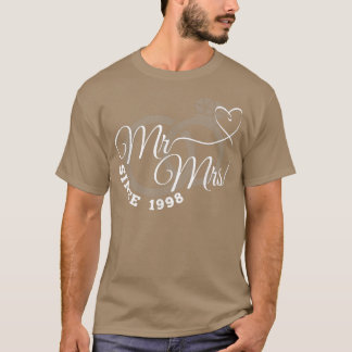 Herr & Frau Seit 1998 24. Hochzeitstag Matc T-Shirt