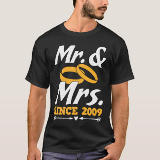 Herr & Frau seit 2009 Ehemann und Misses T-Shirt