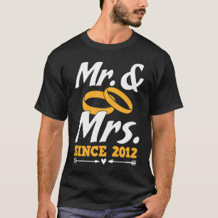 Herr & Frau seit 2012 Gif Couple Mister and Misses T-Shirt