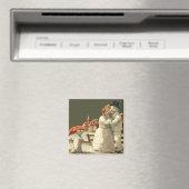 Herr & Frau Snowman Magnet (In Situ (Geschirrspüler))