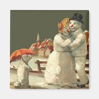 Herr & Frau Snowman Magnet