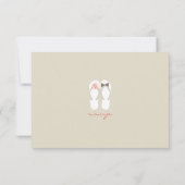 Herr & Frau Summer Flip Flops Beach Wedding RSVP C (Rückseite)
