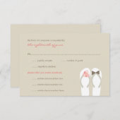 Herr & Frau Summer Flip Flops Beach Wedding RSVP C (Vorne/Hinten)