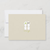 Herr & Frau Summer Flip Flops Beach Wedding RSVP C (Rückseite)