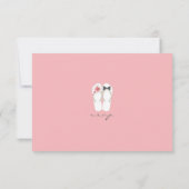 Herr & Frau Summer Flip Flops Beach Wedding RSVP C Karte (Rückseite)