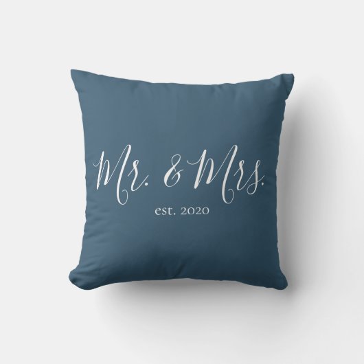 Herr & Frau Throw Pillow für das neue Jahr Kissen (Vorderseite)