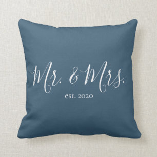 Herr & Frau Throw Pillow für das neue Jahr Kissen