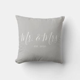 Herr & Frau Throw Pillow für das neue Jahr Kissen