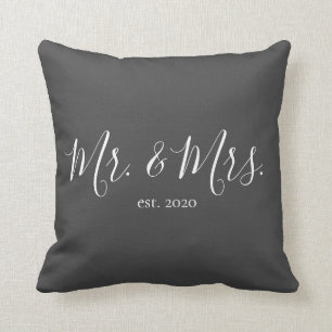 Herr & Frau Throw Pillow für das neue Jahr Kissen