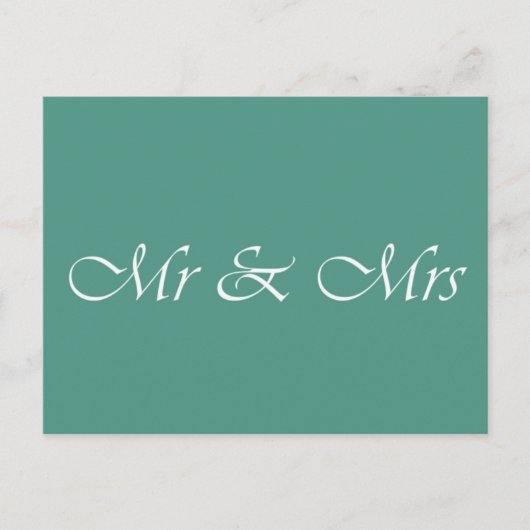Herr & Frau Typografie Postkarte (Vorderseite)