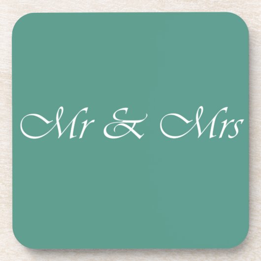Herr & Frau Typografie Untersetzer (Vorderseite)