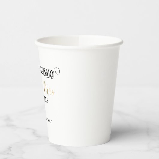 Herr & Frau Wedding Anniversary Pappbecher (Links)