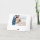 Herr & Frau Wedding Vielen Dank Dankeskarte (Rückseite)