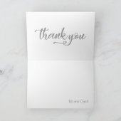 Herr & Frau Wedding Vielen Dank Dankeskarte (Innenseite)