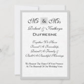 Herr & Frau Wedding Vow Renewal Einladung (Vorderseite)