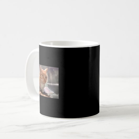 Herr Fresh Cat Meme Side Eye Cat Kaffeetasse (Vorderseite Links)