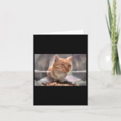 Herr Fresh Cat Meme Side Eye Cat Karte (Vorderseite)